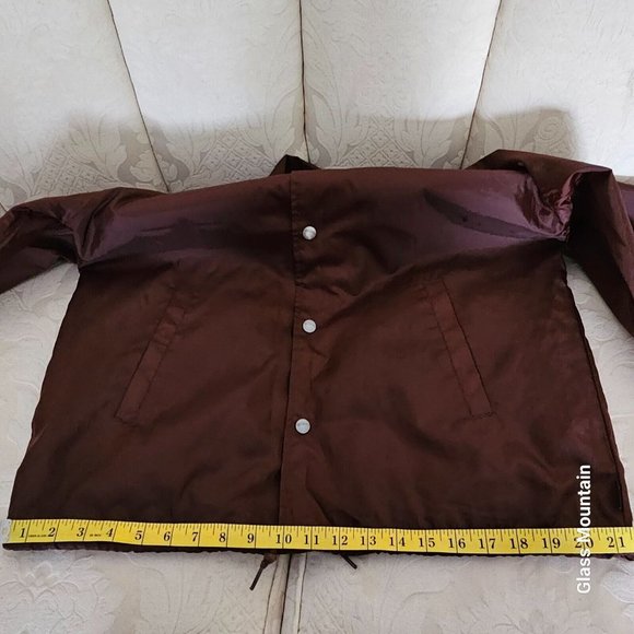 Brixton Maroon Windbreaker Jacket - Picture 11 of 13